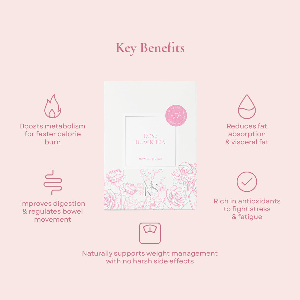 Mskinny Rose Black Metabolic Booster Slimming Tea