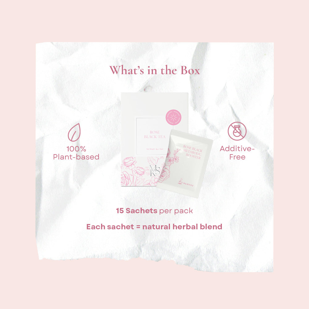 Mskinny Rose Black Metabolic Booster Slimming Tea