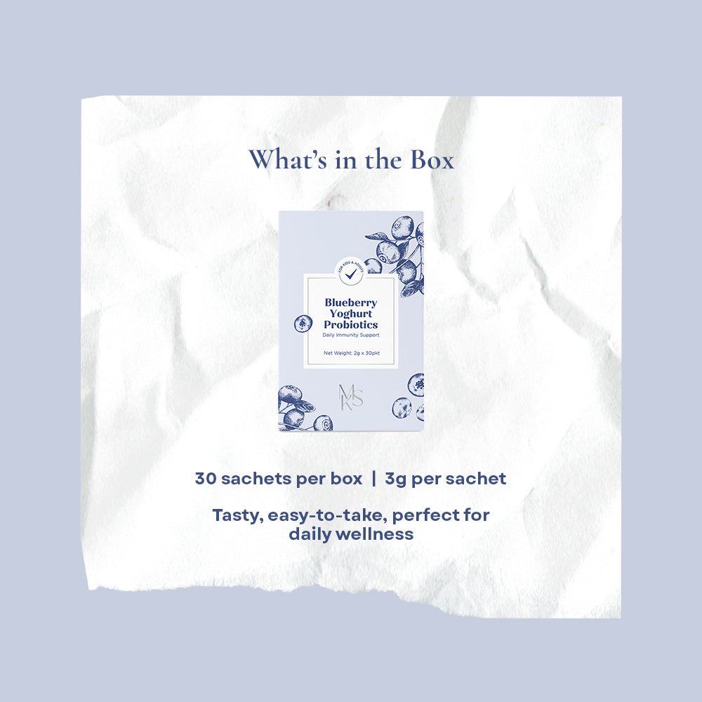 Mskinny Blueberry Yogurt Probiotics Supplement