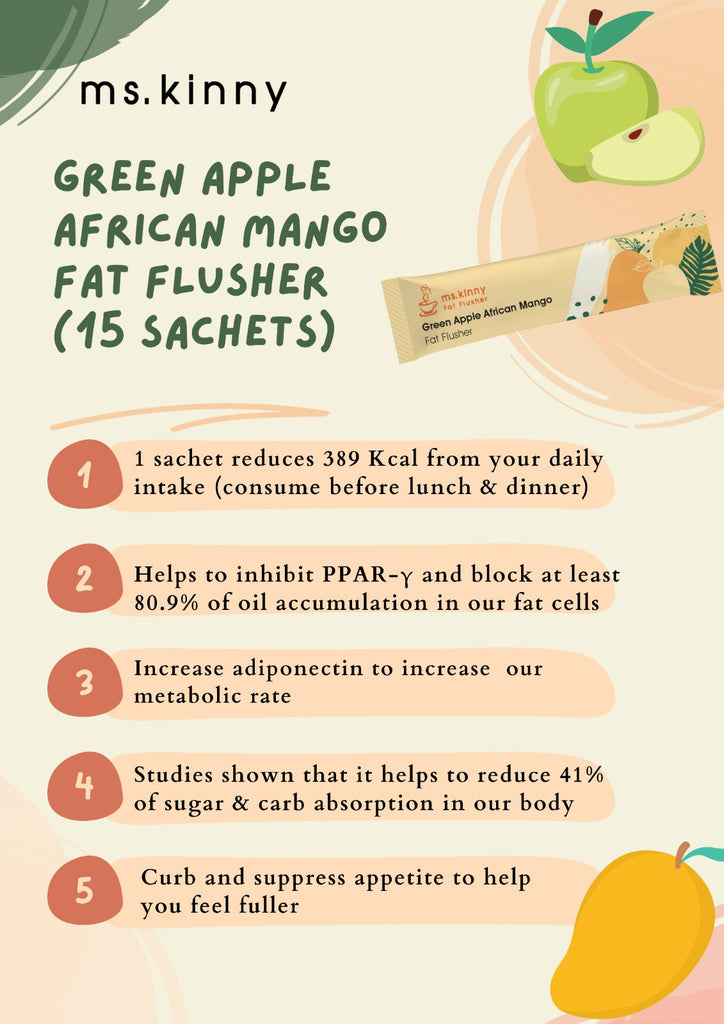 Mskinny Green Apple African Mango Fat Flusher Jelly